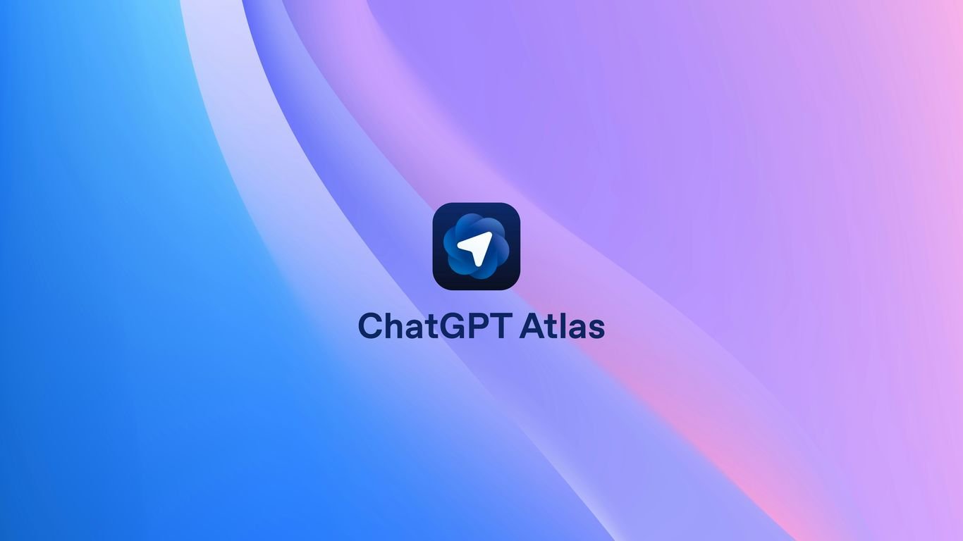 Chatgpt atlas app icon on a colorful background.