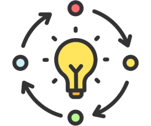 Digital marketing strategy and innovation icon