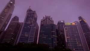 low-angle photo of buildings