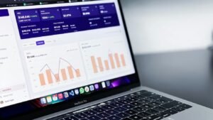 black and silver laptop computer