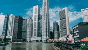 high-rise and low-rise buildings
