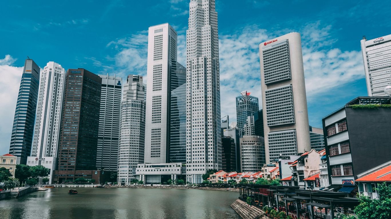 high-rise and low-rise buildings