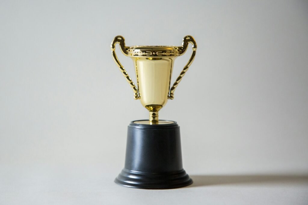 Gold trophy, representing the best SEO agencies