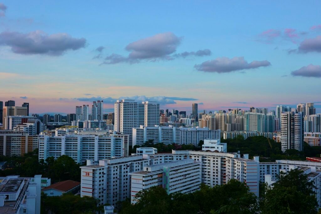 Singapore residential skyline, representing SEO for real estate
