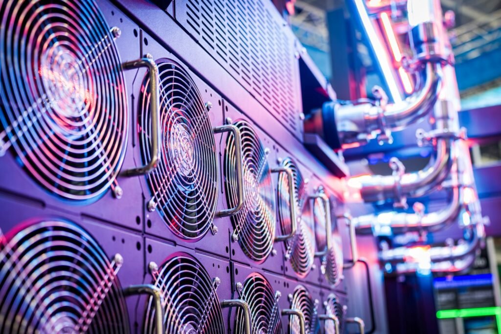 Server hardware in a data centre, representing technical SEO infrastructure